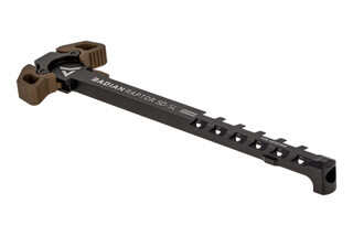 Radian Raptor Slim Line SD Vented Ambi charging handle features brown anodized latches